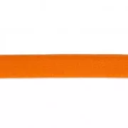 Lacet cuir reconstitué double-face 5 mm Orange x1m