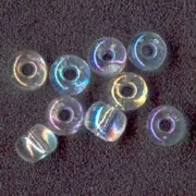 Perles rocailles Preciosa 5/0 4.5 mm - Crystal AB x20g