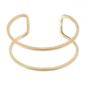 Bracelet manchette fil en laiton brut 28x160 mm à décorer x1