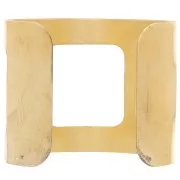 Bracelet jonc plat ajouré en laiton brut 49x145 mm à décorer x1