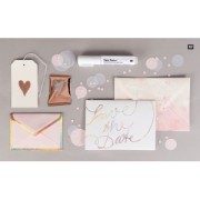 Paquet de 6 feuilles de transferts métallisées Paper Poetry Iris