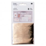 Paquet de 6 feuilles de transferts métallisées Paper Poetry Doré|raw }}