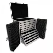 Plateau 8 compartiments pour valise de transport bijoux Noir x1