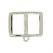 Intercalaire pour lacet 10 mm collier choker 17.5 mm Placage Argent fin vieilli x1|raw }}