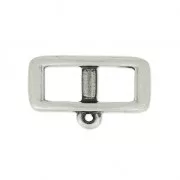 Intercalaire pour lacet 5 mm collier choker 18 mm Placage Argent fin vieilli x1