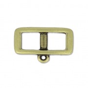 Intercalaire pour lacet 5 mm collier choker 18 mm bronze x1