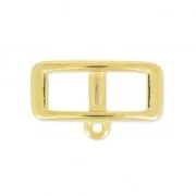 Intercalaire pour lacet 5 mm collier choker 18 mm Doré à l'or fin x1