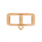 Intercalaire pour lacet 5 mm collier choker 18 mm doré rose x1