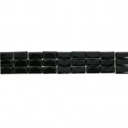 Ruban strass baguette 3 rangs thermocollant 15 mm Jet x50cm