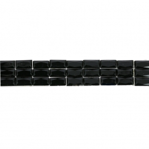 Ruban strass baguette 3 rangs thermocollant 15 mm Jet x50cm