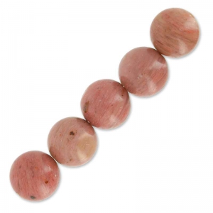 Perle ronde en pierre gemme Rhodonite 12,5 mm x1