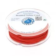 Fil de jade / Fil nylon tressé européen Griffin 0.5 à 0.8 mm Red x25m