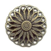 Intercalaire rond 18 trous 24 mm bronze x1|raw }}