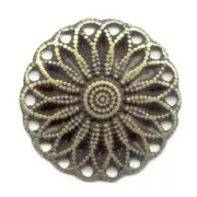 Intercalaire rond 18 trous 24 mm bronze x1