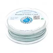 Fil de jade / Fil nylon tressé européen Griffin 0.5 à 0.8 mm Light Grey x25m