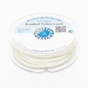 Fil de jade / Fil nylon tressé européen Griffin 0.5 à 0.8 mm Cream x25m|raw }}