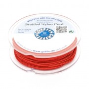 Fil de jade / Fil nylon tressé européen Griffin 1 mm Red x25m|raw }}
