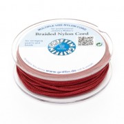 Fil de jade / Fil nylon tressé européen Griffin 1 mm Garnet x25m