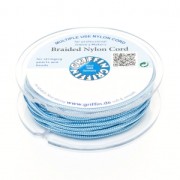 Fil de jade / Fil nylon tressé européen Griffin 1 mm Blue x25m|raw }}