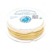 Fil de jade / Fil nylon tressé européen Griffin 1 mm Amber x25m