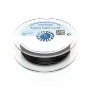 Queue de rat nylon satin européenne Griffin 1 mm Black x25m