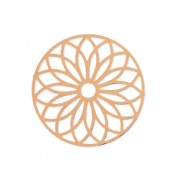 Intercalaire laser cut rosace 24 mm doré rose x1