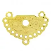 Intercalaire ethnique 28.5x21 mm Doré à l'or fin x1