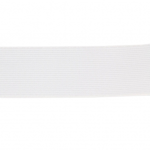Elastique plat tissé pour ceinture jupe pantalon 30 mm Blanc x1m