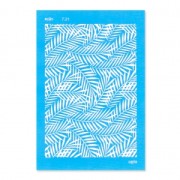 Silk Screen Moiko pour Pâte polymère 74x105 mm - Motif feuille jungle 7.21|raw }}