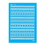 Silk Screen Moiko pour Pâte polymère 74x105 mm - Motif frises triangles aztèques 7.36|raw }}