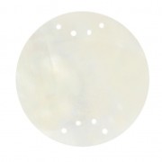 Intercalaire disque en nacre 8 trous 30 mm x1