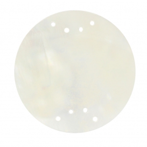 Intercalaire disque en nacre 8 trous 30 mm x1