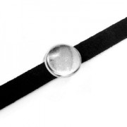 Poussoir slider rond pour lacet 5 mm doré rose x1