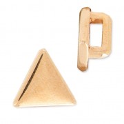 Poussoir slider triangle pour lacet 5 mm doré rose x1|raw }}