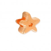 Poussoir slider étoile pour lacet 3 mm doré rose x1|raw }}