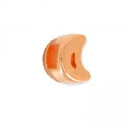 Poussoir slider demi-lune pour lacet 3 mm doré rose x1