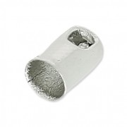 Embouts pour cordon 2.5 mm rhodié x10