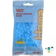 Perles à repasser Hama MIDI 5 mm Bleu clair Transparent (n°73) x1000
