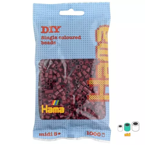 Perles à repasser Hama MIDI 5 mm Bordeaux (n°30) x1000