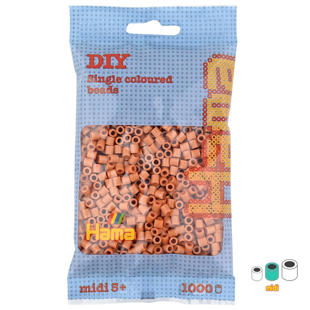 Stock Bureau - HAMA Sachet de 1000 Perles à repasser midi 5 mm Marron