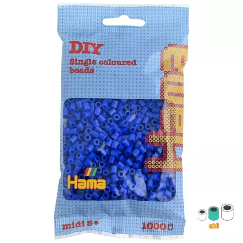 Perles à repasser Hama MIDI 5 mm Bleu foncé (n°08) x1000
