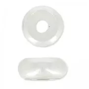 Stopper Bead 7 mm avec un trou de 2.5 mm en Argent 925 x1