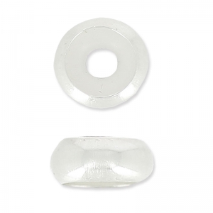 Stopper Bead 7 mm avec un trou de 3 mm en Argent 925 x1