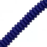 Perles rondelles Heishi en résine 8x2 mm Cobalt x180