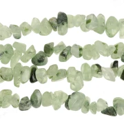 Perles chips 8 - 11 mm en pierre gemme - Quartz Rutile x76cm