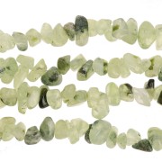 Perles chips 8 - 11 mm en pierre gemme  - Quartz Rutile x85cm