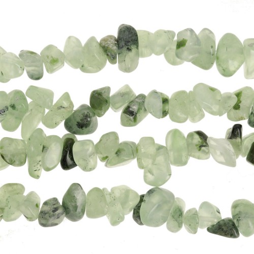 Perles chips 8 - 11 mm en pierre gemme - Quartz Rutile x76cm
