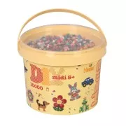 Assortiment en baril de perles à repasser Hama MIDI 5 mm  (n°67) x10000