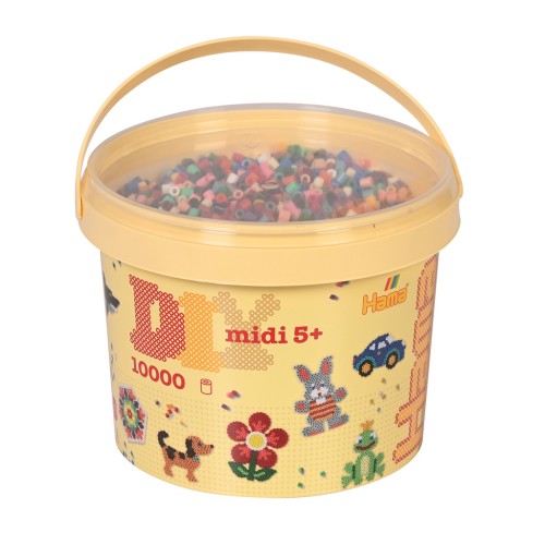 Assortiment en baril de perles à repasser Hama MIDI 5 mm (n°67) x10000