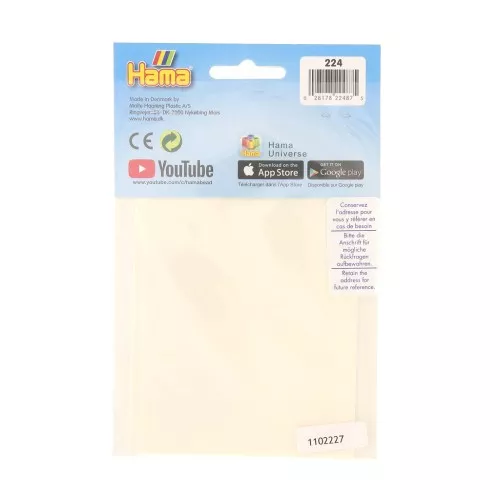 WEBEEDY - 100 Feuilles Papier à Repasser Transparent Pour Perles à Repasser - 17,9 X 23,9 Cm, Résistant à La Chaleur, Antiadhésif - 4